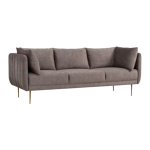 Products: SUPRA 3- Seater Sofa Brown La Casa Life