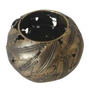 Round Leaf Candle Holder La Casa Life