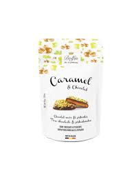 Clearance Past Bbd: Dolfin Dark Chocolate Caramels with Pistachios 45g - BBD 26.03.25