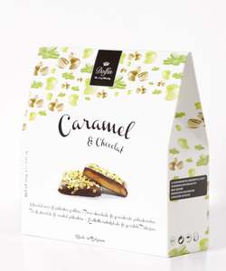 Christmas: Dark Chocolate Caramels with Pistachio 200g