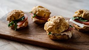 Products: Smoked Chicken & Espelette Gougere