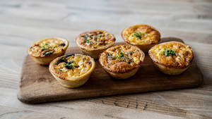 Products: (V) Vegetarian Quiche