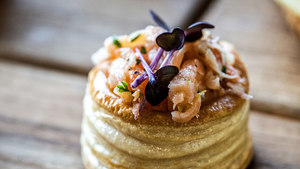 Products: Salmon Tartare Vol Au Vent