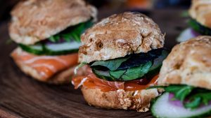 Products: Smoked Salmon & Dill Gougere (GFO)