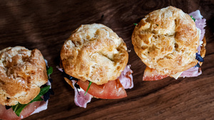 Products: Ham & Brie Gougere (GFO)