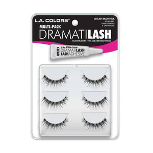 Dramatilash Multi Pack 3 Pairs With Glue - L.A. Colors New Zealand