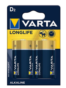 Products: VARTA LONGLIFE D Size Alkaline Battery 2 Pack