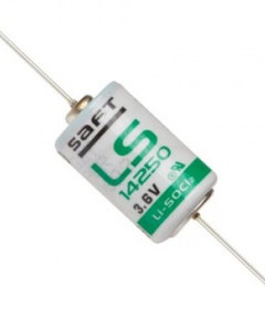 SAFT LS14250 CNA 1/2 AA 3.6V PLC with Axial Leads