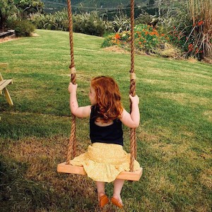Wooden Garden Swing 500mm Handmade