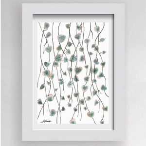 Botanical Print String of Hearts