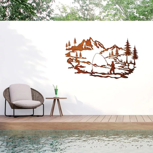 Metal Wall Art Fishing