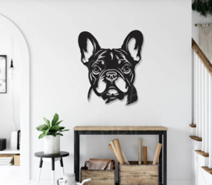 French Bulldog Metal Wall Art Made