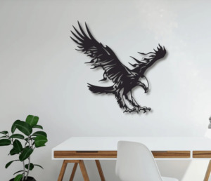 Eagle Metal Wall Art Made