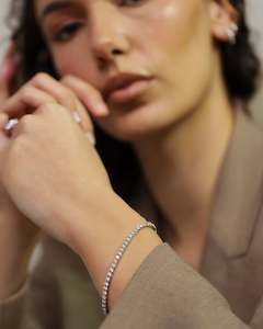 Frontpage: 4.2ct Lab Grown Diamond Tennis Bracelet