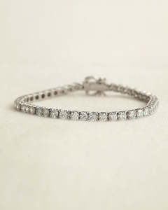 Frontpage: 5.13 Carat TW Lab-Grown Diamond Tennis Bracelet in 9K White Gold