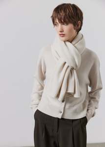 Pure Cashmere Scarf - Putty