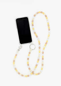 Ina Seifart Phone Necklace Long - White Mix