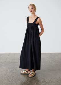 Dresses 1: Ana Cotton Dress - Black