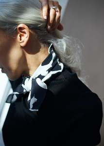 Cashmere Scarves: Walker & Bing Silk Daisy Scarf