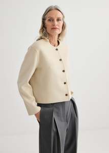 Cashmere Cardi Jacket - Ivory