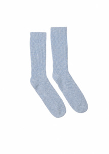 Accessories: Cashmere Bed Socks - Sky Blue