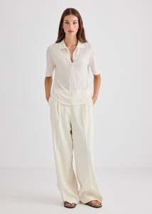 Essentials: Simone Trouser - Ecru