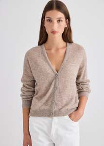 Knitwear: Mila Alpaca Cardigan - Hazel