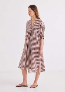 All: Irene Dress - Brown Stripe - Runaway Bicycle