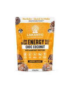 The Lakanto Difference: Lakanto Low Sugar Energy Ball Mix Choc Coconut