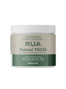 Rua Puāwai THC26 (Hybrid, Indica Dominant)