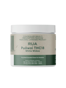 Rua Puāwai THC18 White Widow (Hybrid, Sativa Dominant)