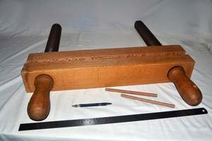 Book press -  vintage lying in press
