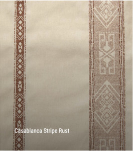 Whiteman Mellor: Casablanca Stripe Cotton Rust