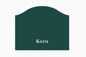 Blue Bedroom: Koru Headboard