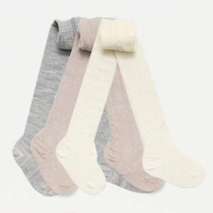Merino Wool Cable Tights | BABY + CHILD | 3 Pack