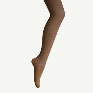 Merino Wool Textured Knit Tights | WOMAN | Walnut