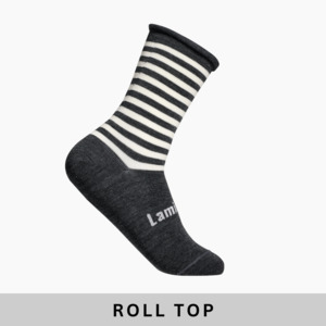 Merino Wool Roll Top Crew Socks | MAN | Piha