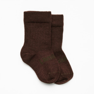 Baby All: Merino Wool Crew Socks | BABY | Cacao