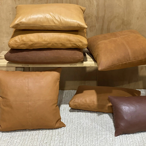 LEATHER AND SUEDE SCATTER CUSHIONS Lapco for Leather