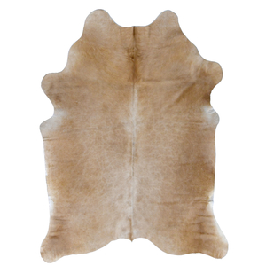 NATURAL COWHIDE RUG SOLID CARAMEL Lapco for Leather