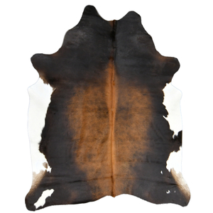 NATURAL COWHIDE RUG SOLID COFFEE Lapco for Leather