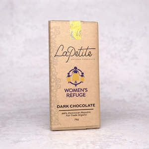 Wholesale: Women's Refuge Fundraiser Bar Dark Chocolate 58% Dominican Republic