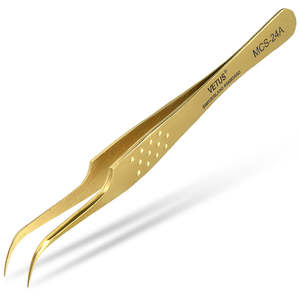 Application Tools Accessories: Vetus MCS-24A Tweezers - Gold Chrome
