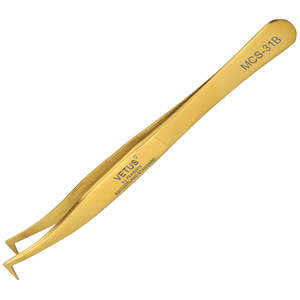 Application Tools Accessories: Vetus MCS-31B Tweezers - Gold Chrome