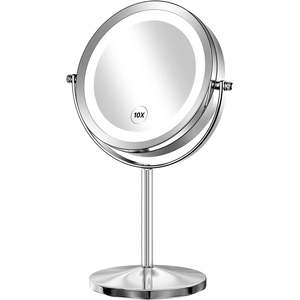 Lighting: Magnifying LED Mirror 20cm - USB Rechargeable