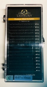 Products: C Curl Lash Tray x .07mm ⋆ Lashworx