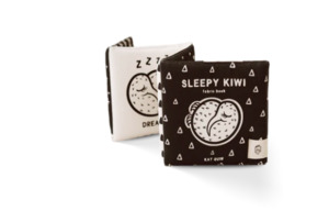 Sleepy Kiwi Fabric Book (Organic Cotton) - La Station Design