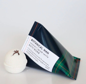 Botanical Man - Mens Bath Bomb - Coconut + Spiced Vanill - La Station Design