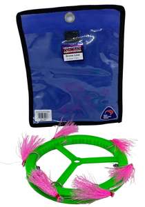 Rigs: NACSAN - 100LB DRONE LINE 6 HOOK 7.5M WITH LEADER WHEEL AND POUCH