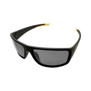 Mad About Fishing - Black Polarised Sunglasses with Yellow Arms